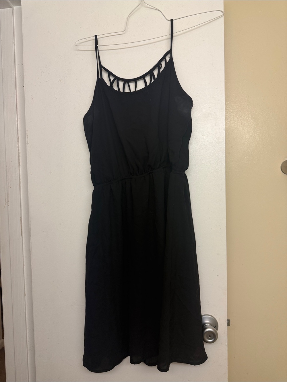 Studio Y Black Strappy Midi Dress
